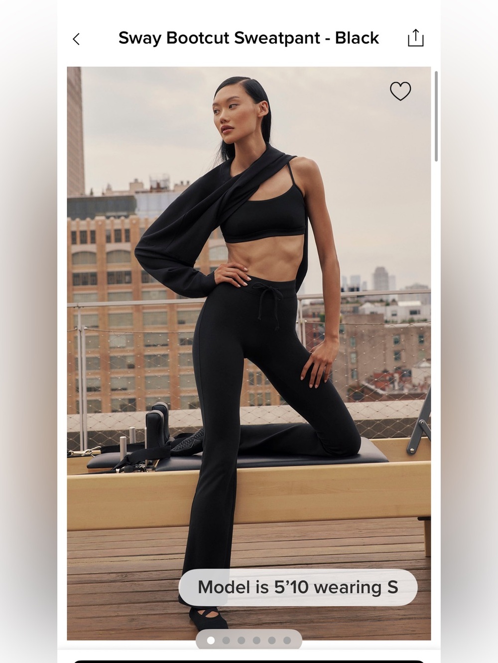 ALO Yoga Sway Bootcut Sweatpants-M-Blk-NWT